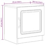 vidaXL Nočný stolík Sivá sonoma 43 x 34,5 x 47 cm Kompozitné drevo – Obrázok 10