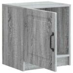 vidaXL Nočný stolík Sivá sonoma 43 x 34,5 x 47 cm Kompozitné drevo – Obrázok 3