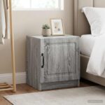 vidaXL Nočný stolík 2 pcs Sivá sonoma 43 x 34,5 x 47 cm – Obrázok 12