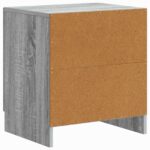 vidaXL Nočný stolík 2 pcs Sivá sonoma 43 x 34,5 x 47 cm – Obrázok 7