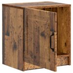 vidaXL Nočný stolík Staré drevo 43 x 34,5 x 47 cm Kompozitné drevo – Obrázok 3