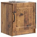 vidaXL Nočný stolík 2 pcs Staré drevo 43 x 34,5 x 47 cm – Obrázok 2