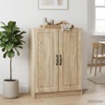vidaXL Servírovacia skriňa Dub sonoma 66 x 34,5 x 87 cm – Obrázok 4