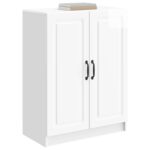 vidaXL Servírovacia skriňa Biela s vysokým leskom 66 x 34,5 x 87 cm – Obrázok 3