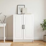 vidaXL Servírovacia skriňa Biela s vysokým leskom 66 x 34,5 x 87 cm – Obrázok 4