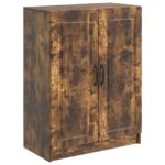 vidaXL Servírovacia skriňa Dymový dub 66 x 34,5 x 87 cm – Obrázok 2