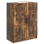vidaXL Servírovacia skriňa Dymový dub 66 x 34,5 x 87 cm – Obrázok 3