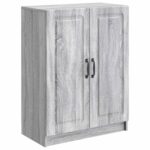 vidaXL Servírovacia skriňa Sivá sonoma 66 x 34,5 x 87 cm – Obrázok 2