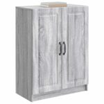 vidaXL Servírovacia skriňa Sivá sonoma 66 x 34,5 x 87 cm – Obrázok 3