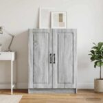 vidaXL Servírovacia skriňa Sivá sonoma 66 x 34,5 x 87 cm – Obrázok 4