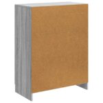 vidaXL Servírovacia skriňa Sivá sonoma 66 x 34,5 x 87 cm – Obrázok 8