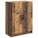 vidaXL Servírovacia skriňa Staré drevo 66 x 34,5 x 87 cm – Obrázok 2