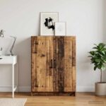 vidaXL Servírovacia skriňa Staré drevo 66 x 34,5 x 87 cm – Obrázok 4