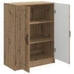 vidaXL Servírovacia skriňa Dub artisan 66 x 34,5 x 87 cm – Obrázok 5