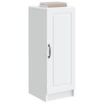 vidaXL Servírovacia skriňa Biela 33 x 34,5 x 87 cm Kompozitné drevo – Obrázok 3