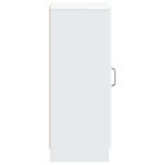 vidaXL Servírovacia skriňa Biela 33 x 34,5 x 87 cm Kompozitné drevo – Obrázok 7