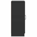 vidaXL Servírovacia skriňa Čierna 33 x 34,5 x 87 cm Kompozitné drevo – Obrázok 7