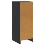 vidaXL Servírovacia skriňa Čierna 33 x 34,5 x 87 cm Kompozitné drevo – Obrázok 8