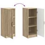 vidaXL Servírovacia skriňa Dub sonoma 33 x 34,5 x 87 cm – Obrázok 11