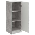 vidaXL Servírovacia skriňa Betónovo sivá 33 x 34,5 x 87 cm – Obrázok 5