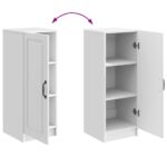 vidaXL Servírovacia skriňa Biela s vysokým leskom 33 x 34,5 x 87 cm – Obrázok 11