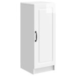 vidaXL Servírovacia skriňa Biela s vysokým leskom 33 x 34,5 x 87 cm – Obrázok 2