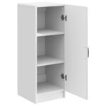 vidaXL Servírovacia skriňa Biela s vysokým leskom 33 x 34,5 x 87 cm – Obrázok 5