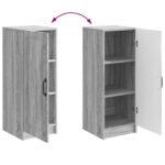 vidaXL Servírovacia skriňa Sivá sonoma 33 x 34,5 x 87 cm – Obrázok 11