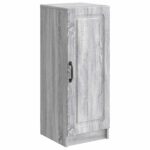 vidaXL Servírovacia skriňa Sivá sonoma 33 x 34,5 x 87 cm – Obrázok 2