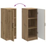 vidaXL Servírovacia skriňa Dub artisan 33 x 34,5 x 87 cm – Obrázok 11