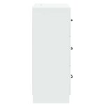 vidaXL Zásuvkový kabinet Biela 66 x 34,5 x 87 cm Kompozitné drevo – Obrázok 5