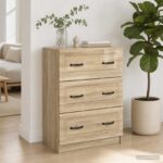 vidaXL Zásuvkový kabinet Dub sonoma 66 x 34,5 x 87 cm Kompozitné drevo – Obrázok 12