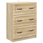 vidaXL Zásuvkový kabinet Dub sonoma 66 x 34,5 x 87 cm Kompozitné drevo – Obrázok 2