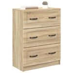 vidaXL Zásuvkový kabinet Dub sonoma 66 x 34,5 x 87 cm Kompozitné drevo – Obrázok 3