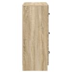 vidaXL Zásuvkový kabinet Dub sonoma 66 x 34,5 x 87 cm Kompozitné drevo – Obrázok 6