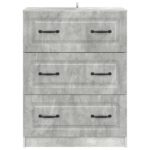 vidaXL Zásuvkový kabinet Betónovo sivá 66 x 34,5 x 87 cm – Obrázok 4