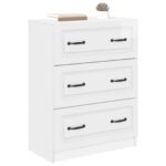 vidaXL Zásuvkový kabinet Biela s vysokým leskom 66 x 34,5 x 87 cm – Obrázok 2