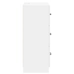 vidaXL Zásuvkový kabinet Biela s vysokým leskom 66 x 34,5 x 87 cm – Obrázok 5