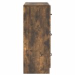 vidaXL Zásuvkový kabinet Dymový dub 66 x 34,5 x 87 cm Kompozitné drevo – Obrázok 6