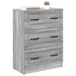 vidaXL Zásuvkový kabinet Sivá sonoma 66 x 34,5 x 87 cm – Obrázok 2
