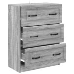 vidaXL Zásuvkový kabinet Sivá sonoma 66 x 34,5 x 87 cm – Obrázok 3