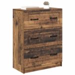 vidaXL Zásuvkový kabinet Staré drevo 66 x 34,5 x 87 cm – Obrázok 2