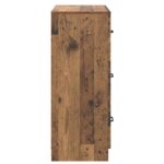 vidaXL Zásuvkový kabinet Staré drevo 66 x 34,5 x 87 cm – Obrázok 5