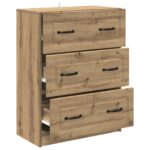 vidaXL Zásuvkový kabinet Dub artisan 66 x 34,5 x 87 cm – Obrázok 3
