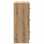 vidaXL Zásuvkový kabinet Dub artisan 66 x 34,5 x 87 cm – Obrázok 5