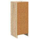 vidaXL Zásuvkový kabinet Dub sonoma 33 x 34,5 x 87 cm Kompozitné drevo – Obrázok 6