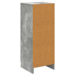 vidaXL Zásuvkový kabinet Betónovo sivá 33 x 34,5 x 87 cm – Obrázok 6