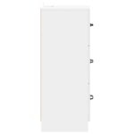 vidaXL Zásuvkový kabinet Biela s vysokým leskom 33 x 34,5 x 87 cm – Obrázok 5