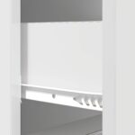 vidaXL Zásuvkový kabinet Biela s vysokým leskom 33 x 34,5 x 87 cm – Obrázok 8