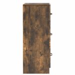 vidaXL Zásuvkový kabinet Dymový dub 33 x 34,5 x 87 cm Kompozitné drevo – Obrázok 5